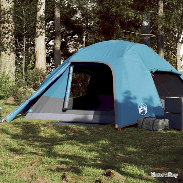 Tente de camping  dme 4 personnes bleu impermable alsavelo