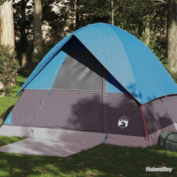 Tente de camping  dme 4 personnes bleu impermable alsavelo