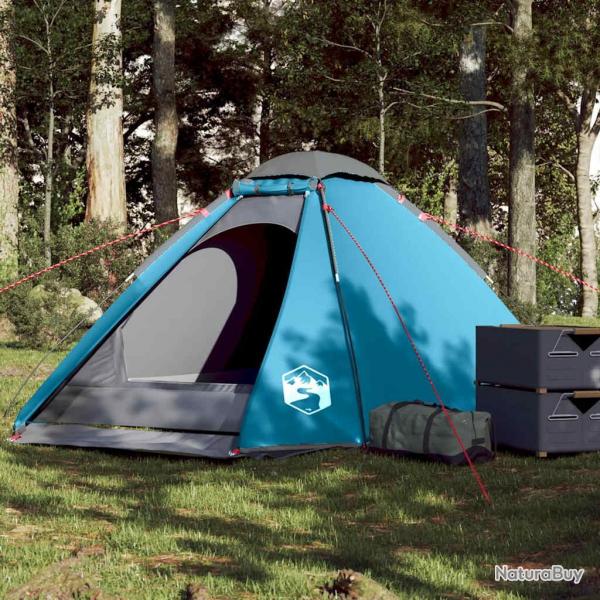 Tente de camping  dme 4 personnes bleu impermable alsavelo