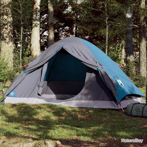 Tente de camping  dme 4 personnes bleu impermable alsavelo