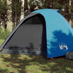Tente de camping à dôme 4 personnes bleu imperméable alsavelo