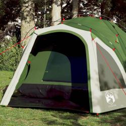 Tente de camping à dôme 3 personnes vert libération rapide alsavelo