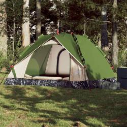 Tente de camping à dôme 3 personnes vert libération rapide alsavelo