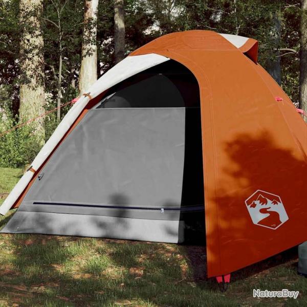 Tente de camping  dme 3 personnes orange impermable alsavelo