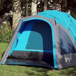 Tente de camping à dôme 3 personnes bleu libération rapide alsavelo