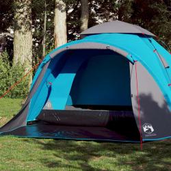 Tente de camping à dôme 3 personnes bleu libération rapide alsavelo