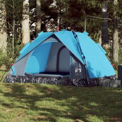 Tente de camping à dôme 3 personnes bleu libération rapide alsavelo