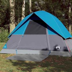 Tente de camping à dôme 3 personnes bleu imperméable alsavelo