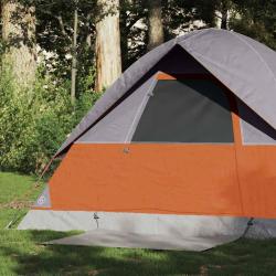 Tente de camping à dôme 2 personnes orange imperméable alsavelo