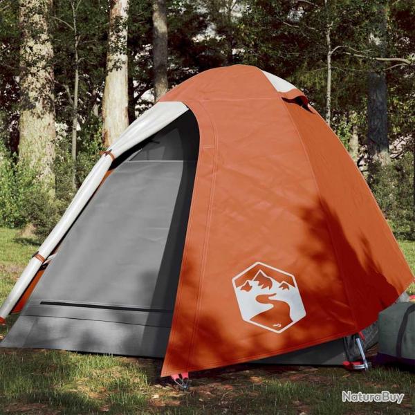 Tente de camping  dme 2 personnes orange impermable alsavelo