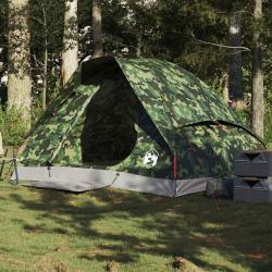 Tente de camping à dôme 2 personnes camouflage imperméable alsavelo