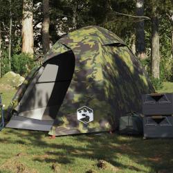 Tente de camping à dôme 2 personnes camouflage imperméable alsavelo