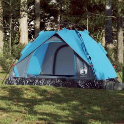 Tente de camping à dôme 2 personnes bleu libération rapide alsavelo