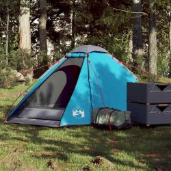 Tente de camping à dôme 2 personnes bleu imperméable alsavelo