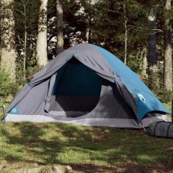 Tente de camping à dôme 2 personnes bleu imperméable alsavelo