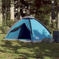 Tente de camping à dôme 2 personnes bleu imperméable alsavelo