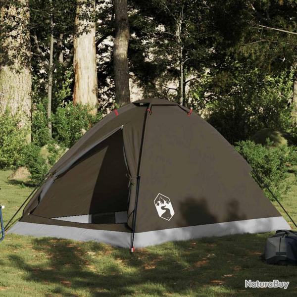 Tente de camping  dme 2 personne marron impermable alsavelo