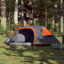 Tente de camping à dôme 1 personne orange imperméable alsavelo