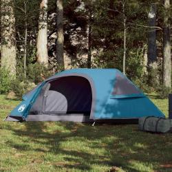 Tente de camping à dôme 1 personne bleu imperméable alsavelo