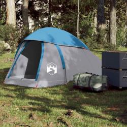 Tente de camping à dôme 1 personne bleu imperméable alsavelo