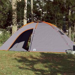 Tente de camping 8 personnes orange imperméable alsavelo