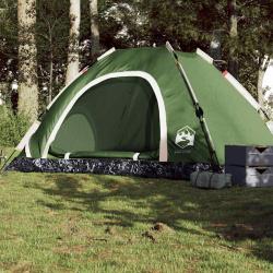 Tente de camping 5 personnes vert libération rapide alsavelo