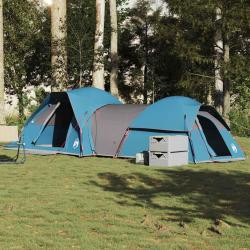 Tente de camping 5 personnes bleu imperméable alsavelo