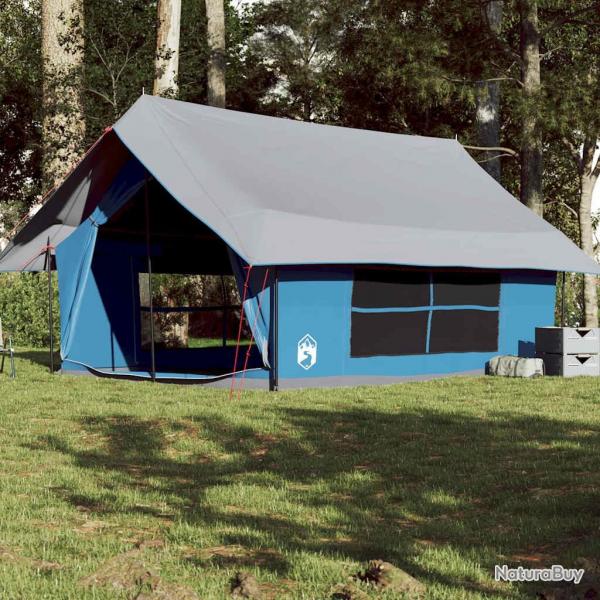 Tente de camping 5 personnes bleu impermable alsavelo