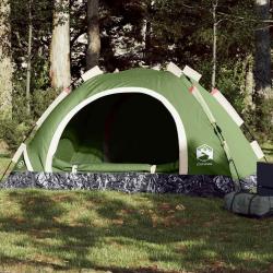 Tente de camping 4 personnes vert libération rapide alsavelo