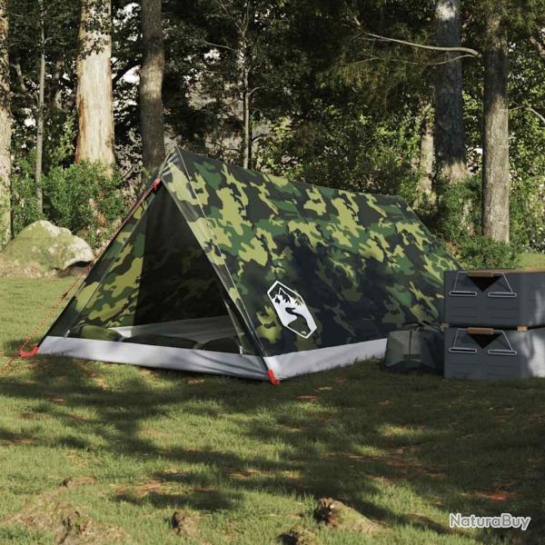 Tente de camping 2 personnes camouflage impermable alsavelo