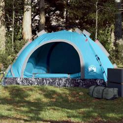 Tente de camping 2 personnes bleu libération rapide alsavelo