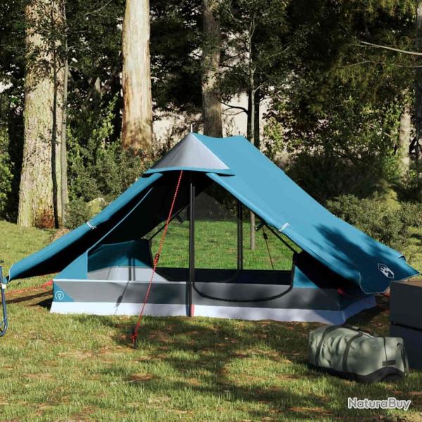 Tente de camping 2 personnes bleu impermable alsavelo