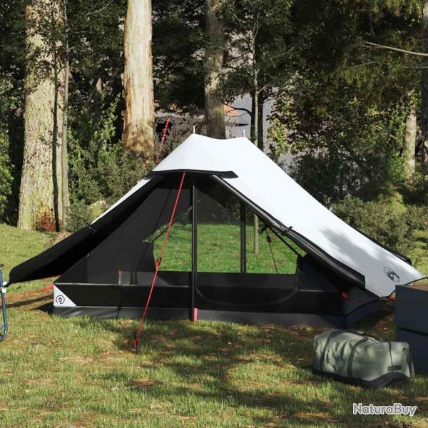 Tente de camping 2 personnes blanc tissu occultant impermable alsavelo