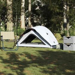 Tente de camping 1 personnes blanc tissu occultant imperméable alsavelo