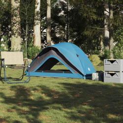 Tente de camping 1 personne bleu imperméable alsavelo