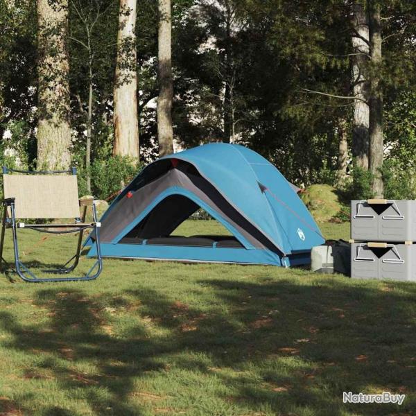 Tente de camping 1 personne bleu impermable alsavelo