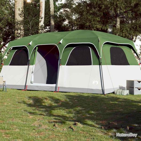 Tente de cabine familiale 9 personnes vert impermable alsavelo