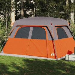 Tente de cabine familiale 6 personnes orange imperméable alsavelo