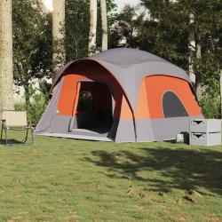 Tente de cabine familiale 6 personnes gris orange imperméable alsavelo