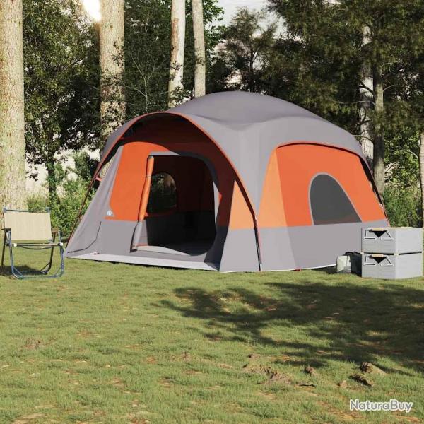 Tente de cabine familiale 6 personnes gris orange impermable alsavelo