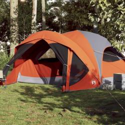 Tente de cabine familiale 6 personnes gris orange imperméable alsavelo