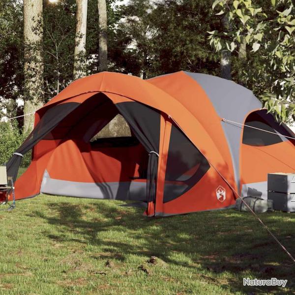 Tente de cabine familiale 6 personnes gris orange impermable alsavelo