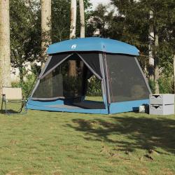 Tente de cabine familiale 6 personnes bleu imperméable alsavelo