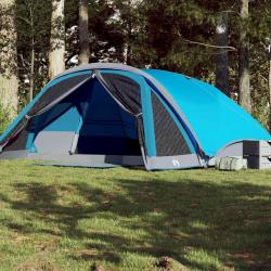 Tente de cabine familiale 6 personnes bleu imperméable alsavelo