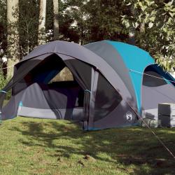 Tente de cabine familiale 6 personnes bleu imperméable alsavelo