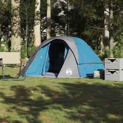 Tente de cabine familiale 6 personnes bleu imperméable alsavelo
