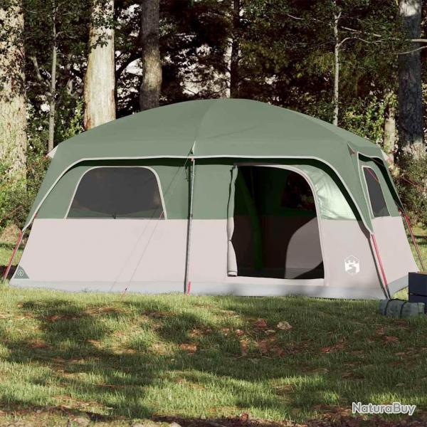 Tente de cabine familiale 10 personnes vert impermable alsavelo