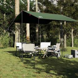 Bâche de camping vert 300x294 cm imperméable alsavelo