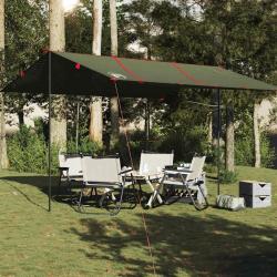 Bâche de camping vert olive 451x420 cm imperméable alsavelo