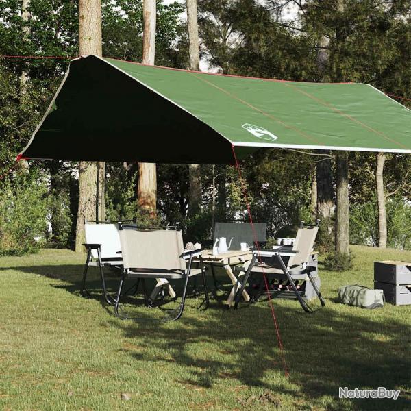 Bche de camping vert 420x440 cm impermable alsavelo